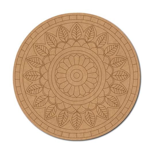 Mandala Pre Marked Round MDF Design 56