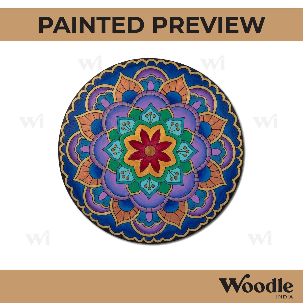 Mandala Pre Marked Round MDF Design 57
