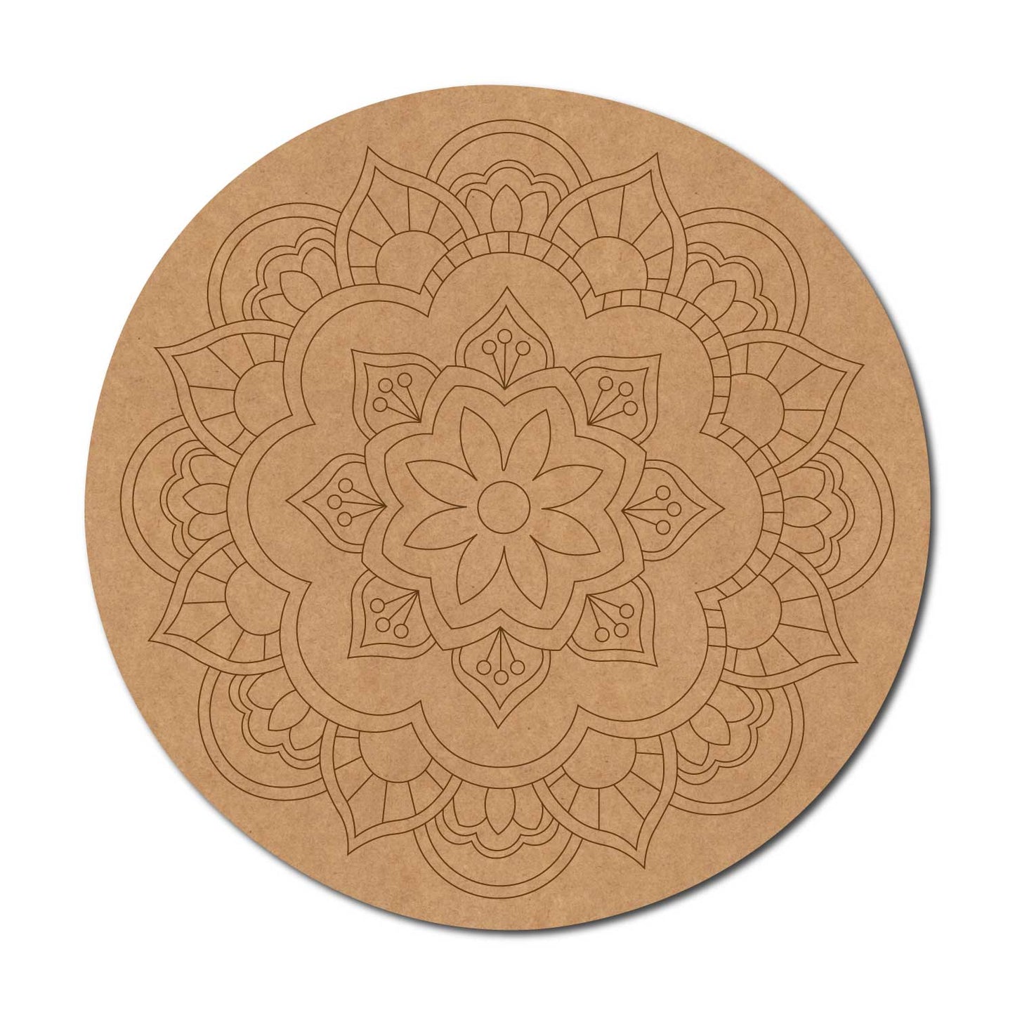 Mandala Pre Marked Round MDF Design 57