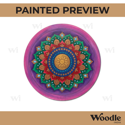 Mandala Pre Marked Round MDF Design 58
