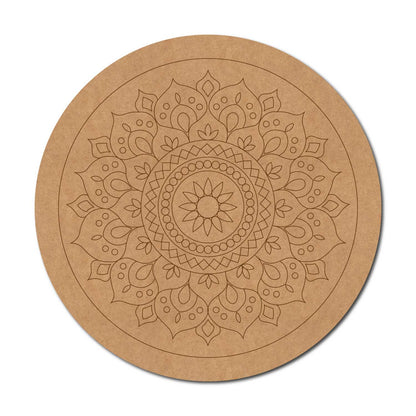 Mandala Pre Marked Round MDF Design 58