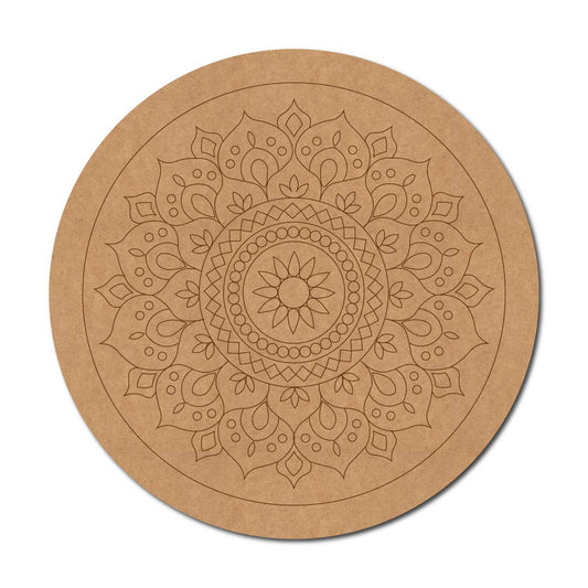 Mandala Pre Marked Round MDF Design 58