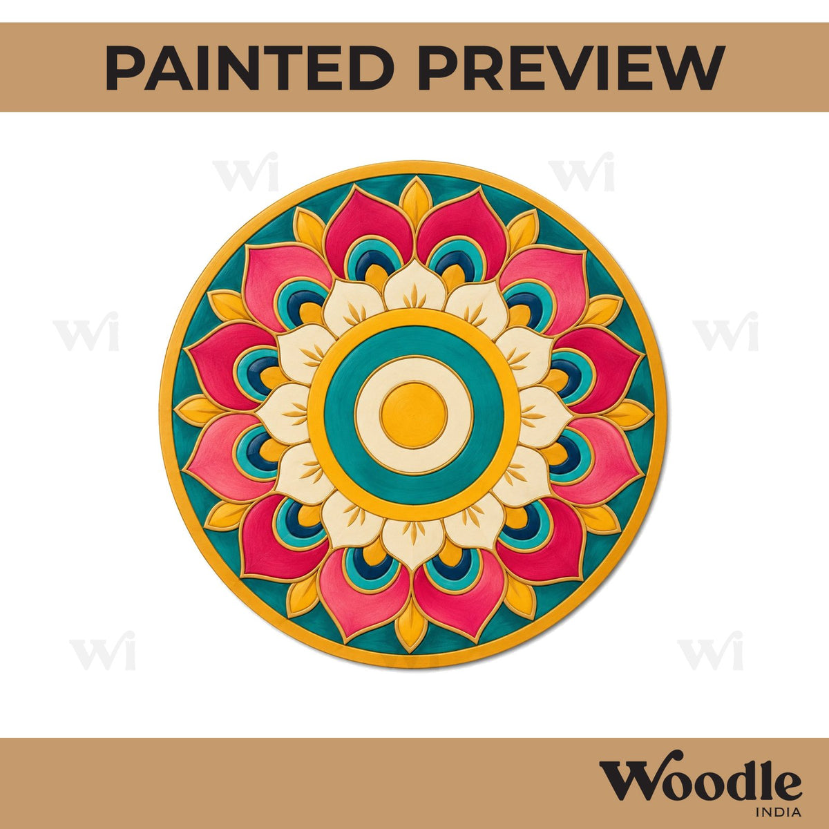 Mandala Pre Marked Round MDF Design 59