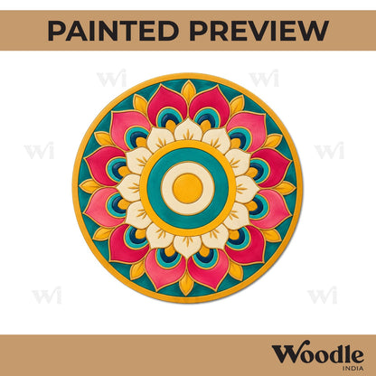 Mandala Pre Marked Round MDF Design 59