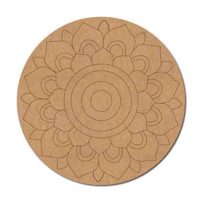 Mandala Pre Marked Round MDF Design 59
