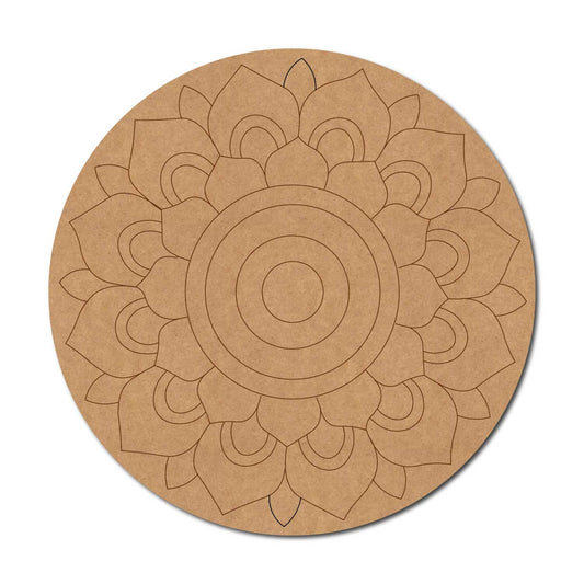 Mandala Pre Marked Round MDF Design 59