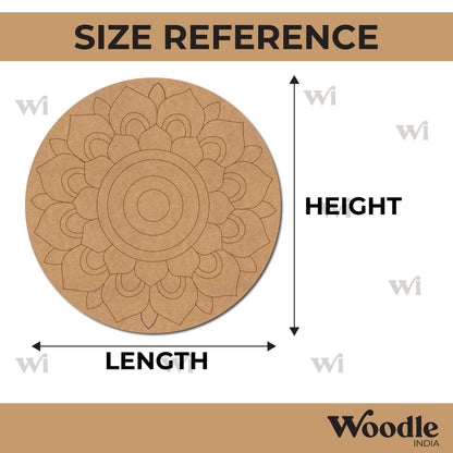Mandala Pre Marked Round MDF Design 59