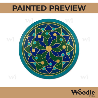 Mandala Pre Marked Round MDF Design 6