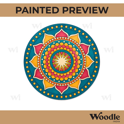 Mandala Pre Marked Round MDF Design 61