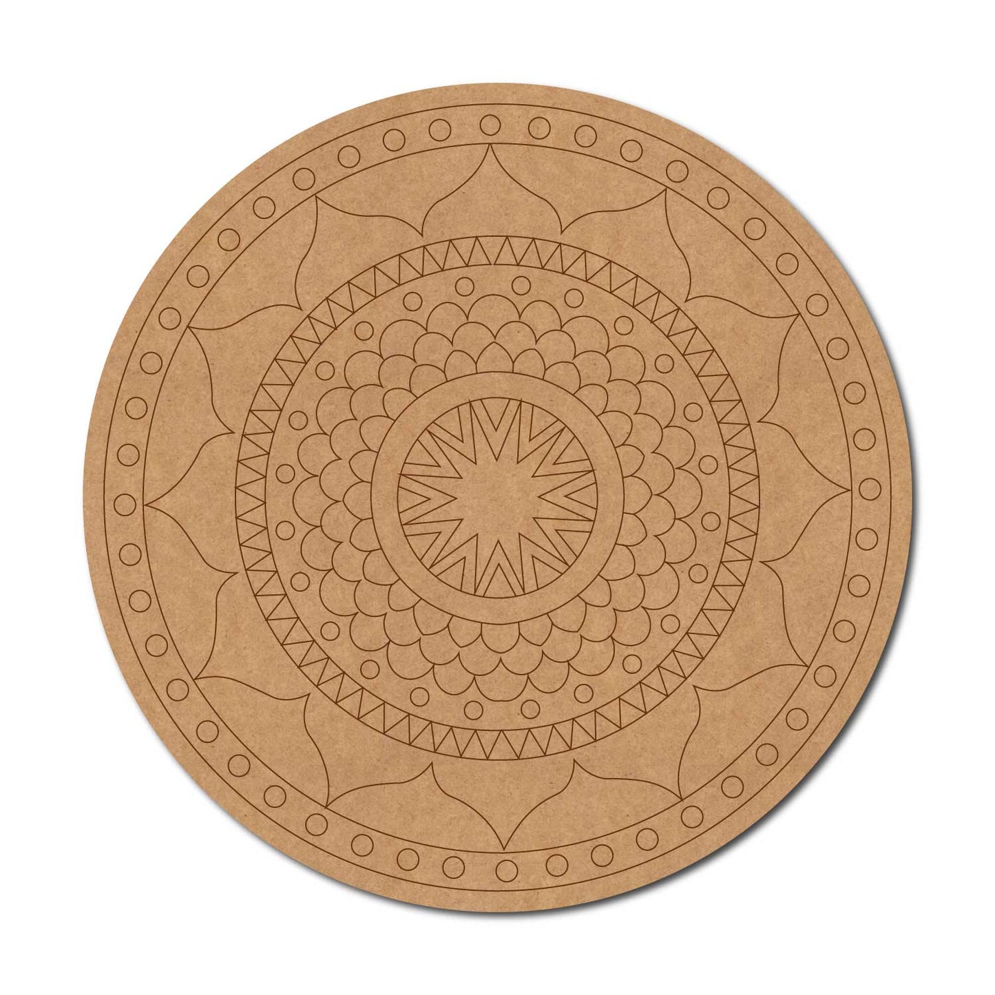 Mandala Pre Marked Round MDF Design 61