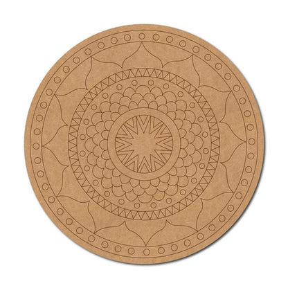 Mandala Pre Marked Round MDF Design 61