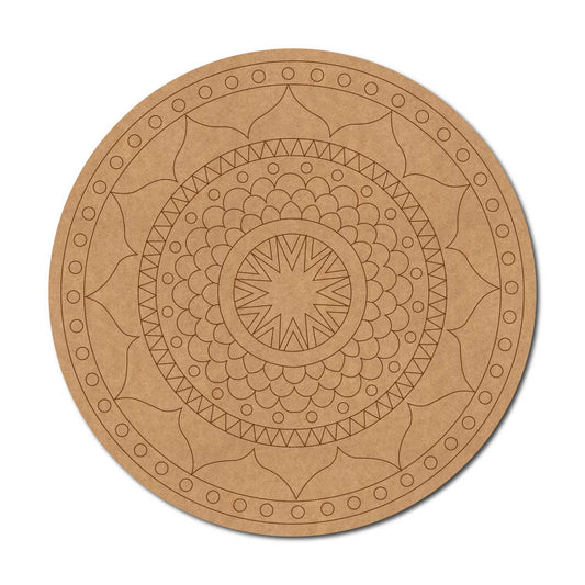 Mandala Pre Marked Round MDF Design 61