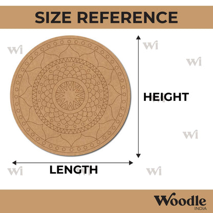 Mandala Pre Marked Round MDF Design 61