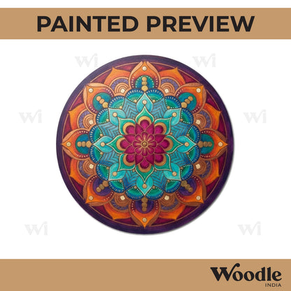 Mandala Pre Marked Round MDF Design 62