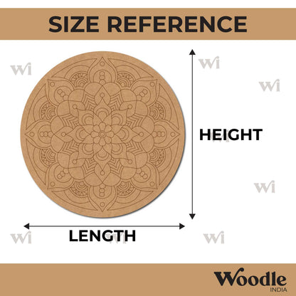 Mandala Pre Marked Round MDF Design 62