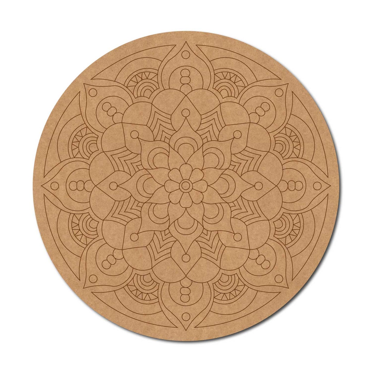Mandala Pre Marked Round MDF Design 62