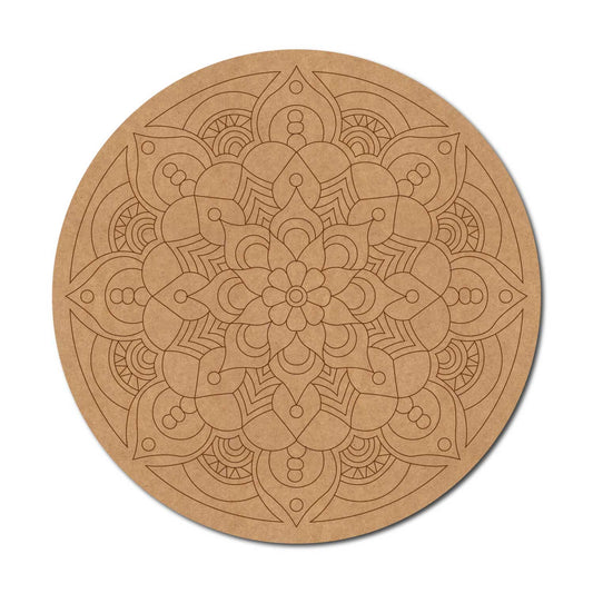 Mandala Pre Marked Round MDF Design 62