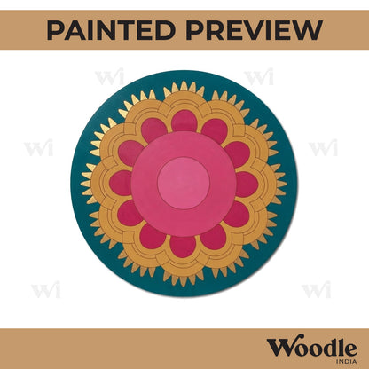 Mandala Pre Marked Round MDF Design 63