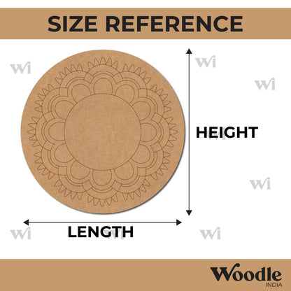 Mandala Pre Marked Round MDF Design 63
