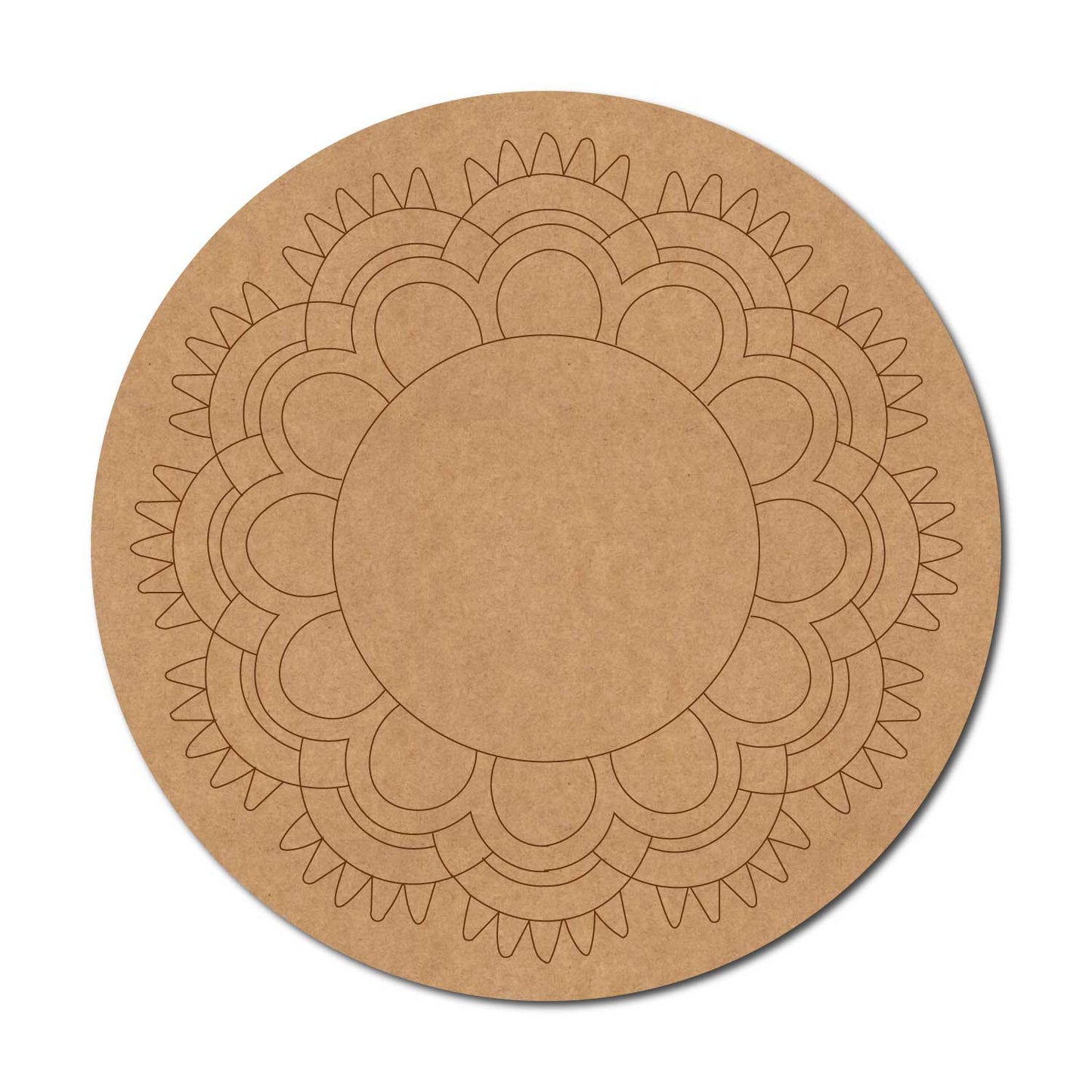 Mandala Pre Marked Round MDF Design 63