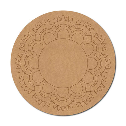Mandala Pre Marked Round MDF Design 63