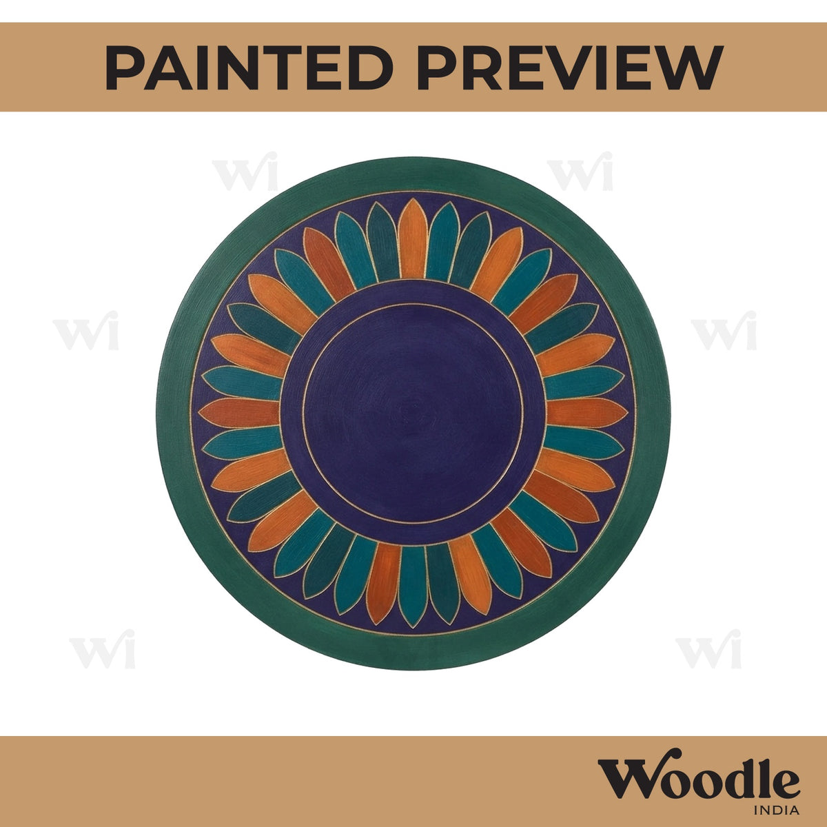 Mandala Pre Marked Round MDF Design 64
