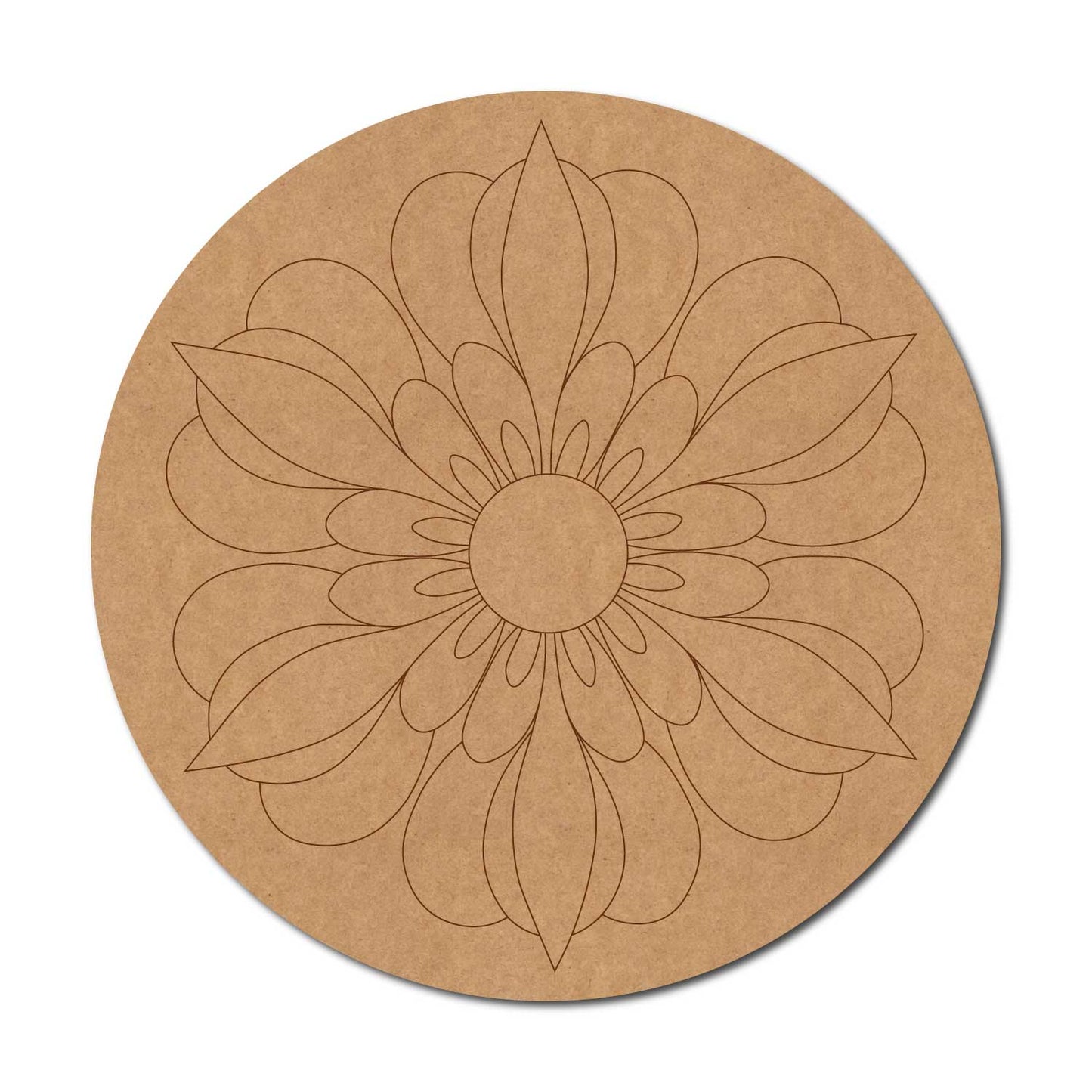 Mandala Pre Marked Round MDF Design 65