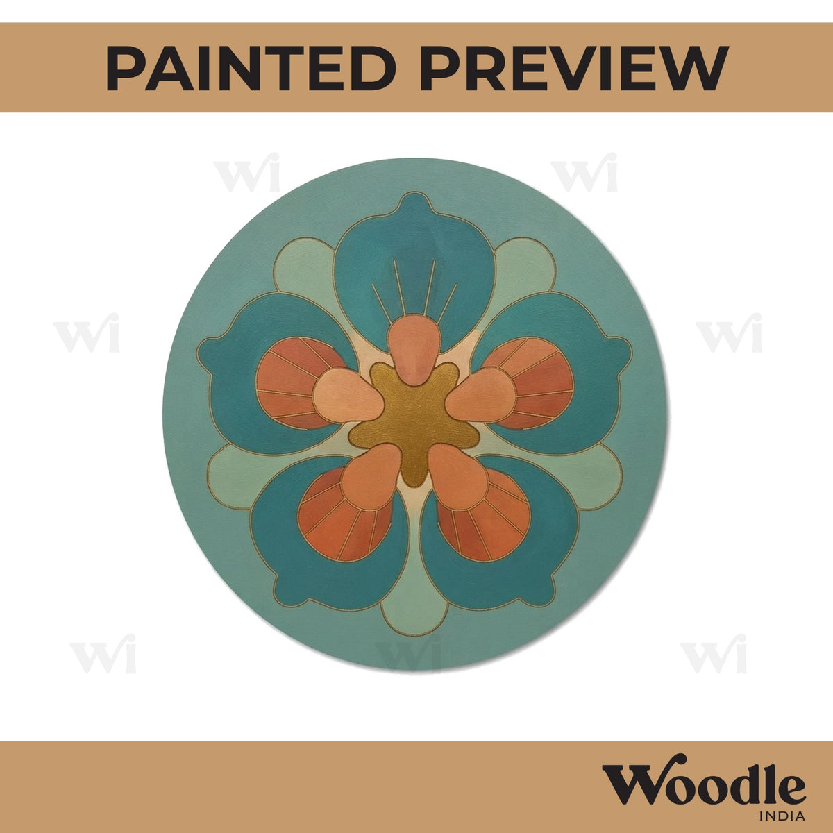 Mandala Pre Marked Round MDF Design 67
