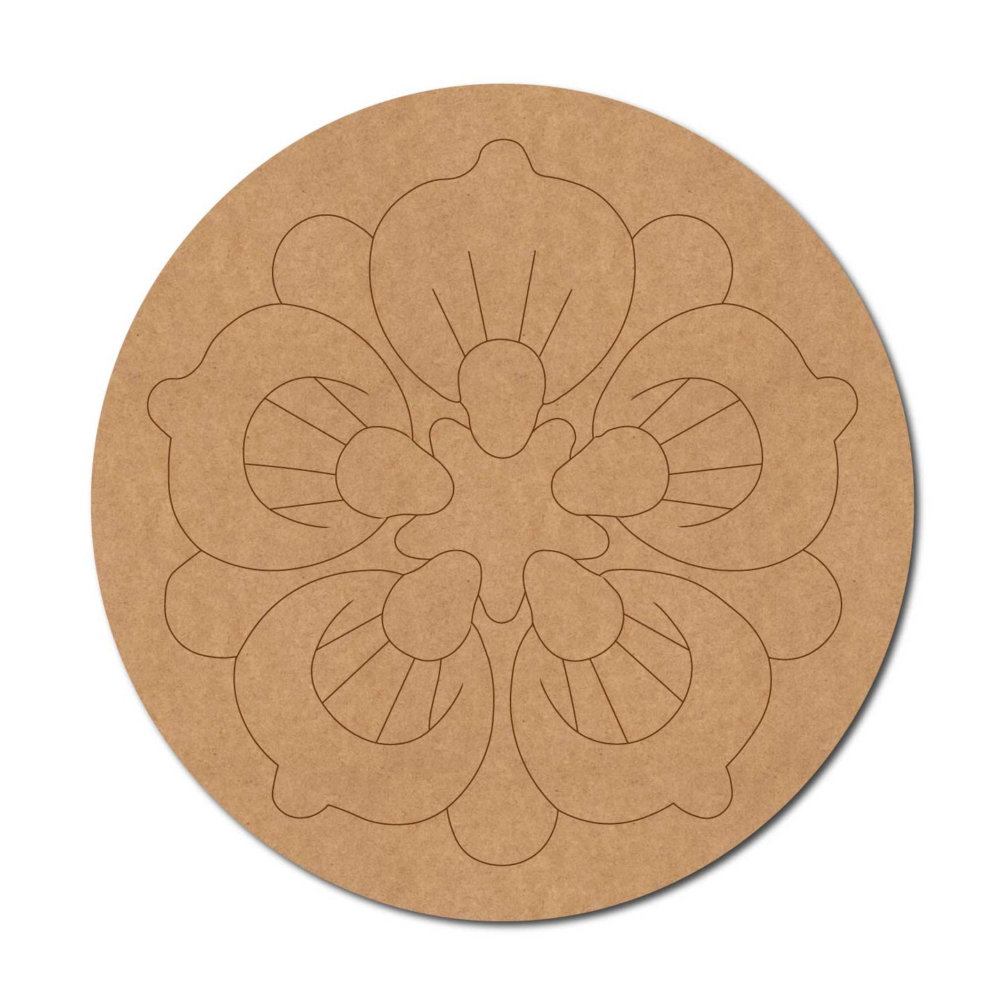 Mandala Pre Marked Round MDF Design 67