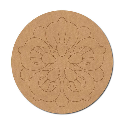 Mandala Pre Marked Round MDF Design 67