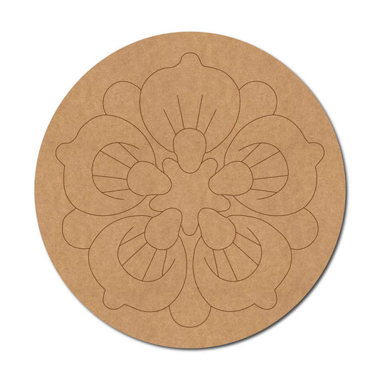 Mandala Pre Marked Round MDF Design 67