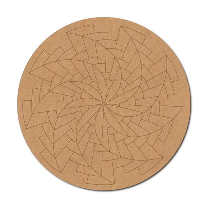 Mandala Pre Marked Round MDF Design 69