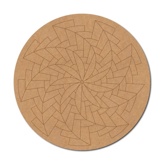 Mandala Pre Marked Round MDF Design 69