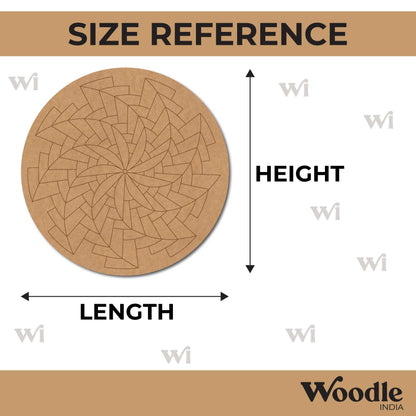 Mandala Pre Marked Round MDF Design 69