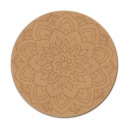 Mandala Pre Marked Round MDF Design 70