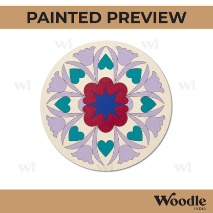 Mandala Pre Marked Round MDF Design 71