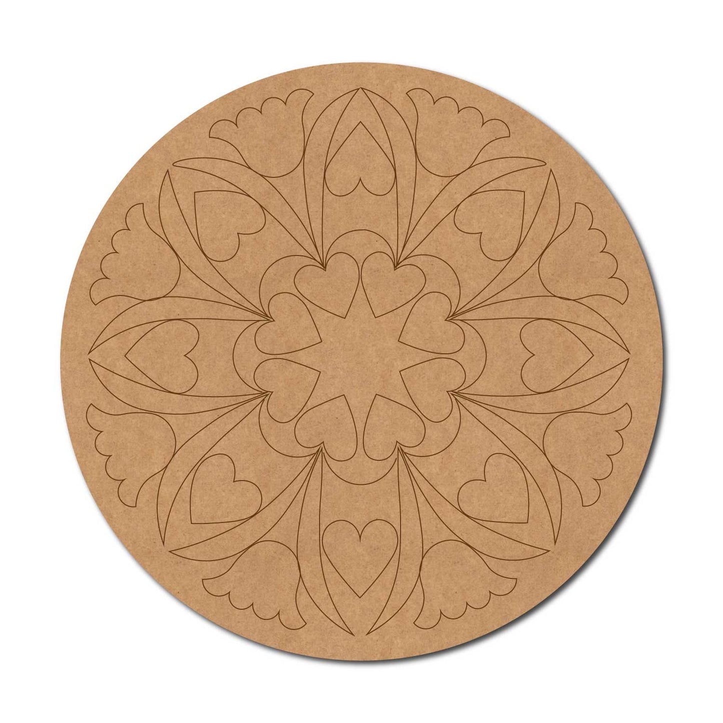 Mandala Pre Marked Round MDF Design 71