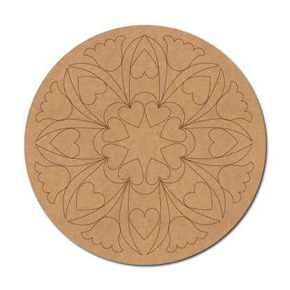 Mandala Pre Marked Round MDF Design 71