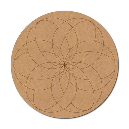 Mandala Pre Marked Round MDF Design 73