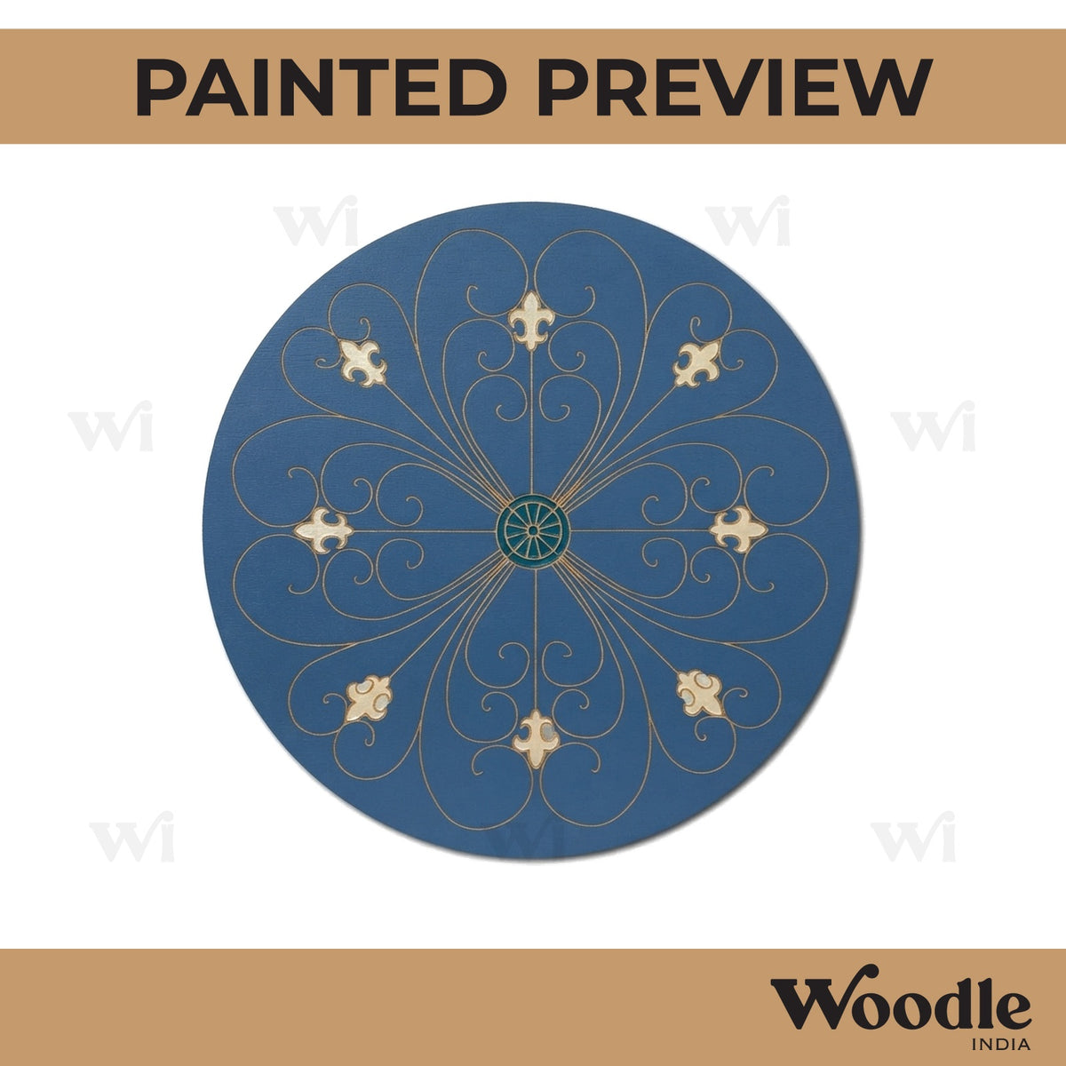 Mandala Pre Marked Round MDF Design 74