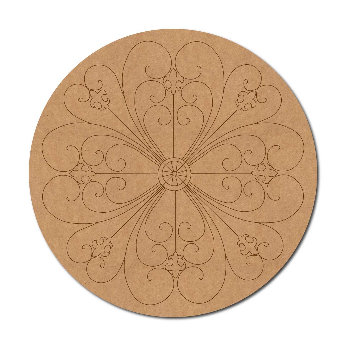 Mandala Pre Marked Round MDF Design 74