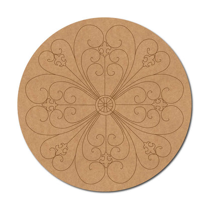 Mandala Pre Marked Round MDF Design 74