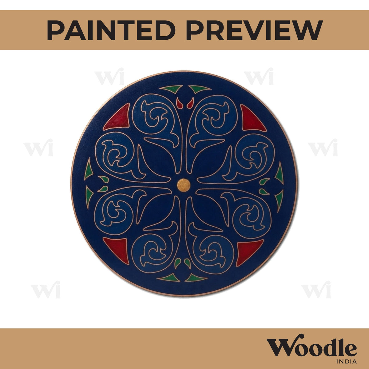 Mandala Pre Marked Round MDF Design 75