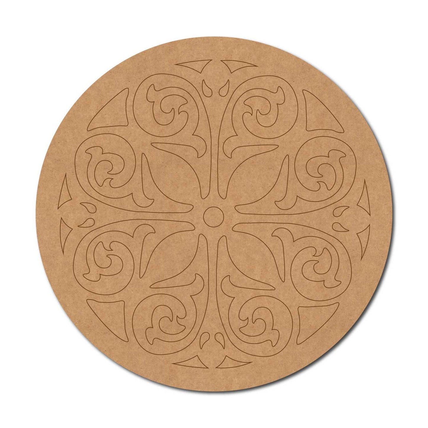 Mandala Pre Marked Round MDF Design 75
