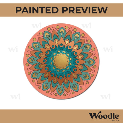 Mandala Pre Marked Round MDF Design 76