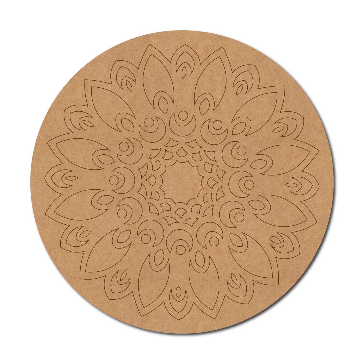 Mandala Pre Marked Round MDF Design 76