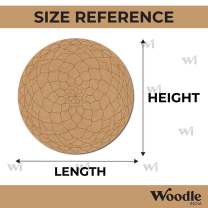 Mandala Pre Marked Round MDF Design 77