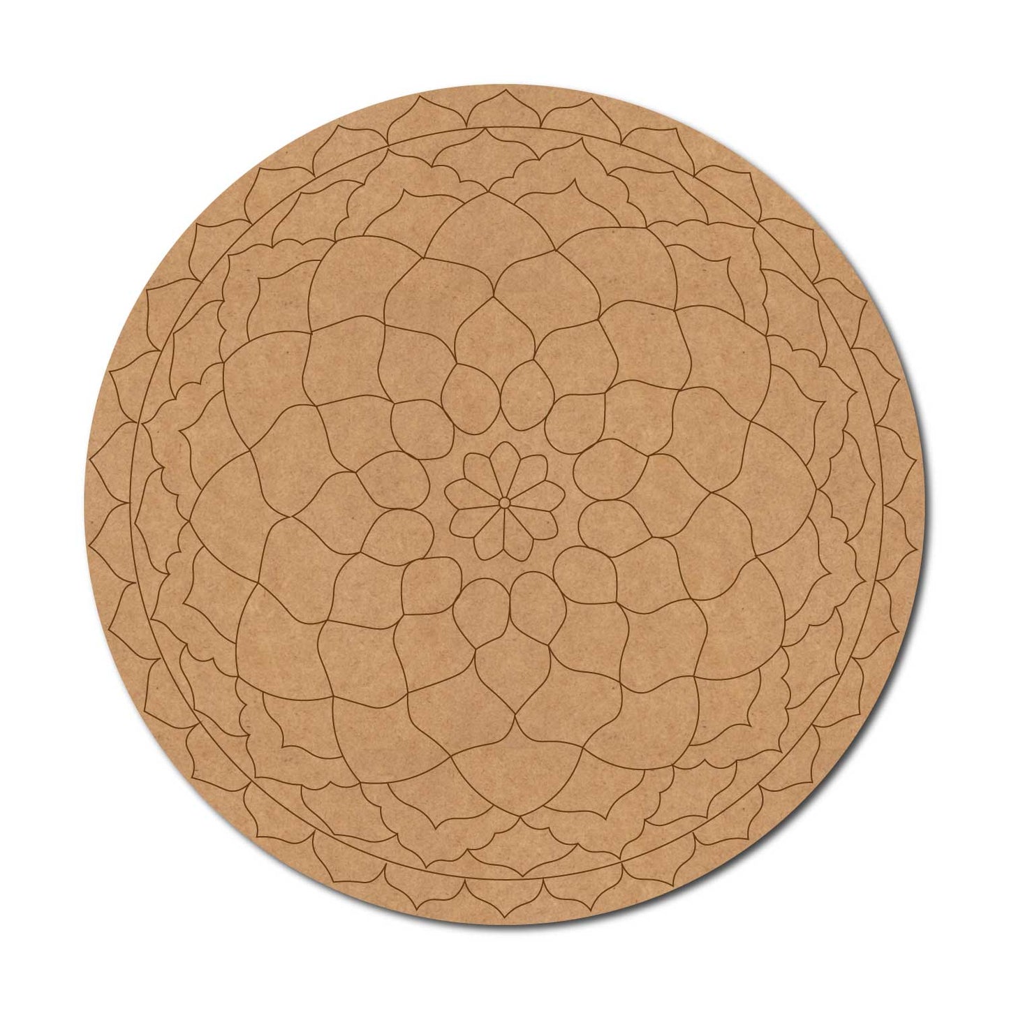 Mandala Pre Marked Round MDF Design 77