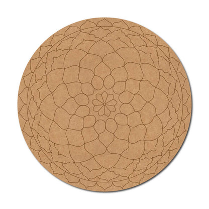 Mandala Pre Marked Round MDF Design 77