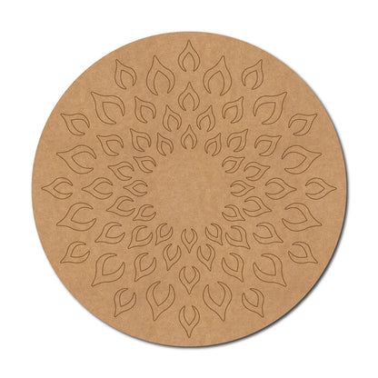 Mandala Pre Marked Round MDF Design 78